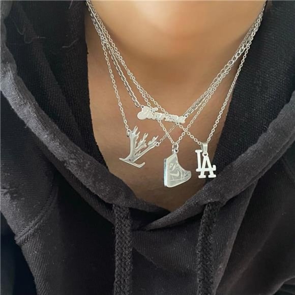 NEW MLB Los Angeles LA Dodgers Sterling Silver Team Pendant Logo Necklace 20" - Picture 3 of 9